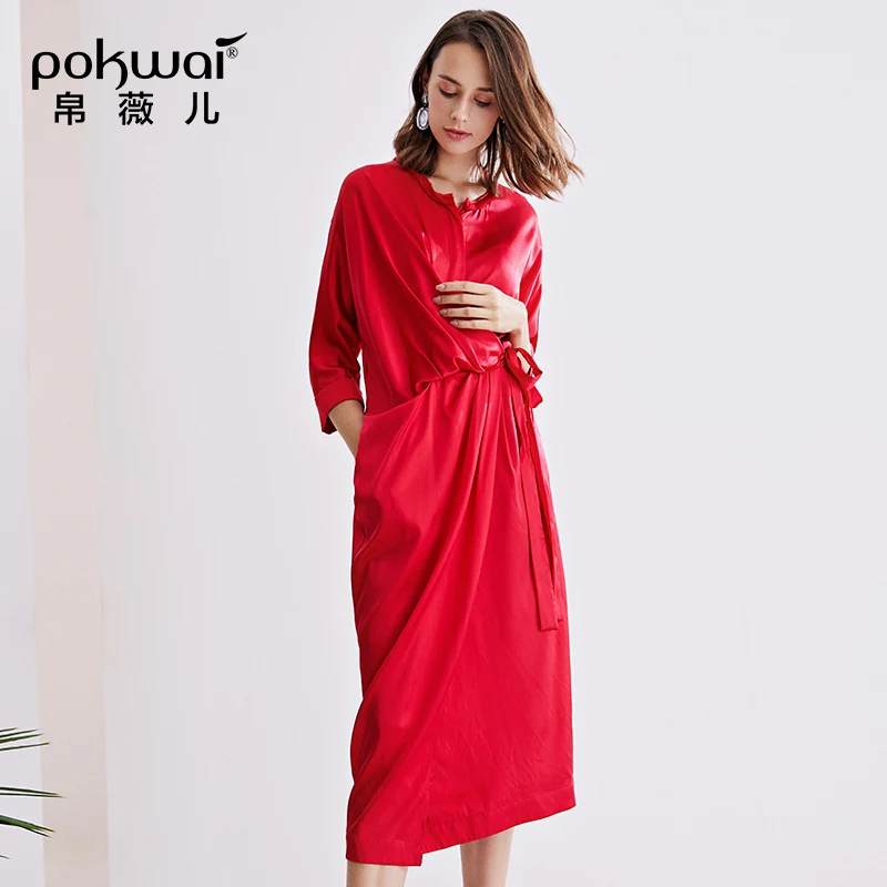 Женская летняя одежда повседневная шелковая праздничная свободные платья