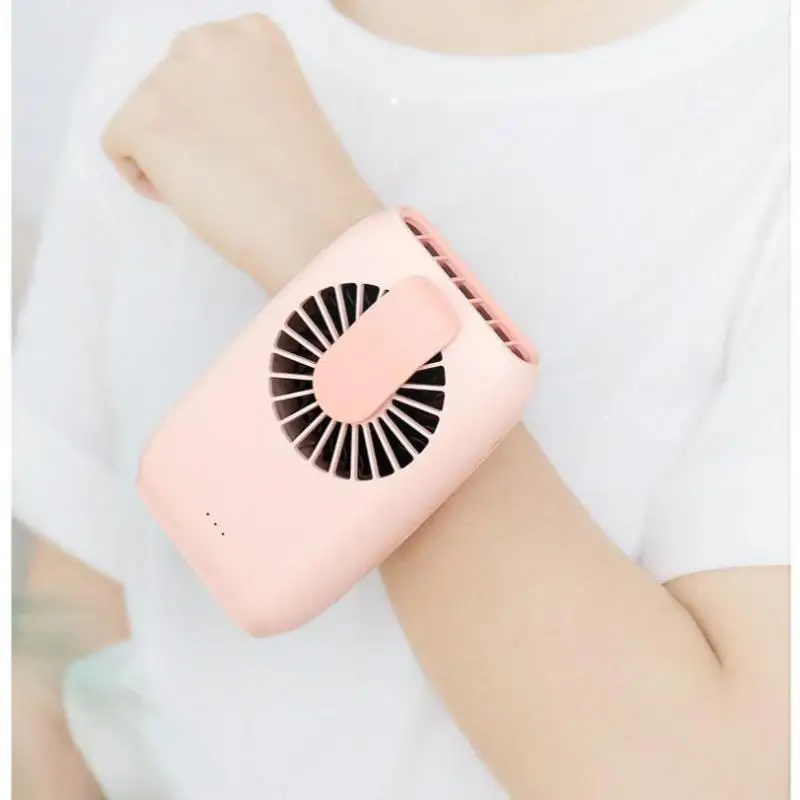 

3-Speed Mini USB Fan Portable Rechargeable Fresh Air Fan with Lanyard For Office Car Home Outdoor Gift Black