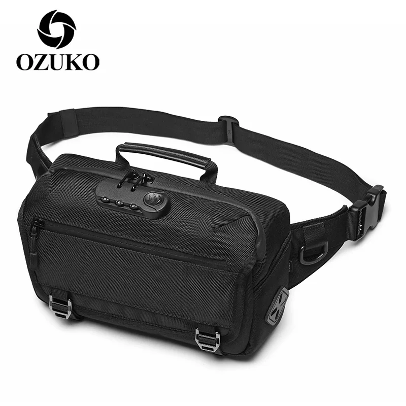 OZUKO на открытом воздухе спортивные поясные сумки для Для мужчин зарядка через USB