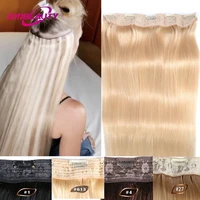 clip in one piece human hair extensions straight brazilian light dark brown 11b 4 8 613 blonde 27 32 remy 80g 100g 120g
