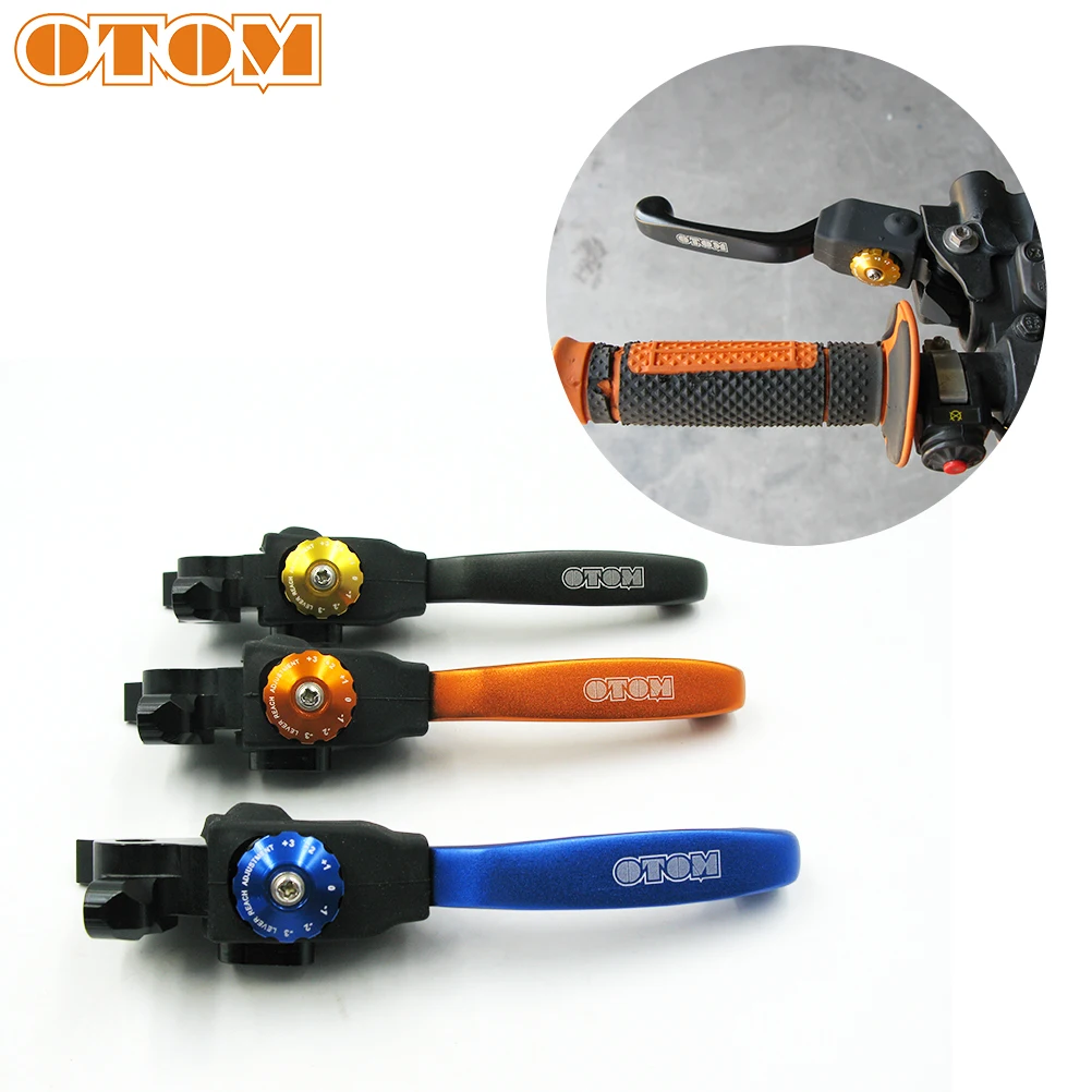 Рычаг переднего тормоза OTOM для мотокросса складная ручка 7 передач регулируемый