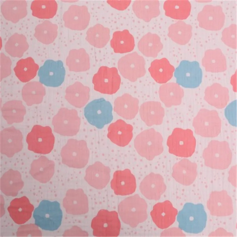 Хлопковый двухслойный креп завод хлопковая ткань с принтом домашний сервис Шарф