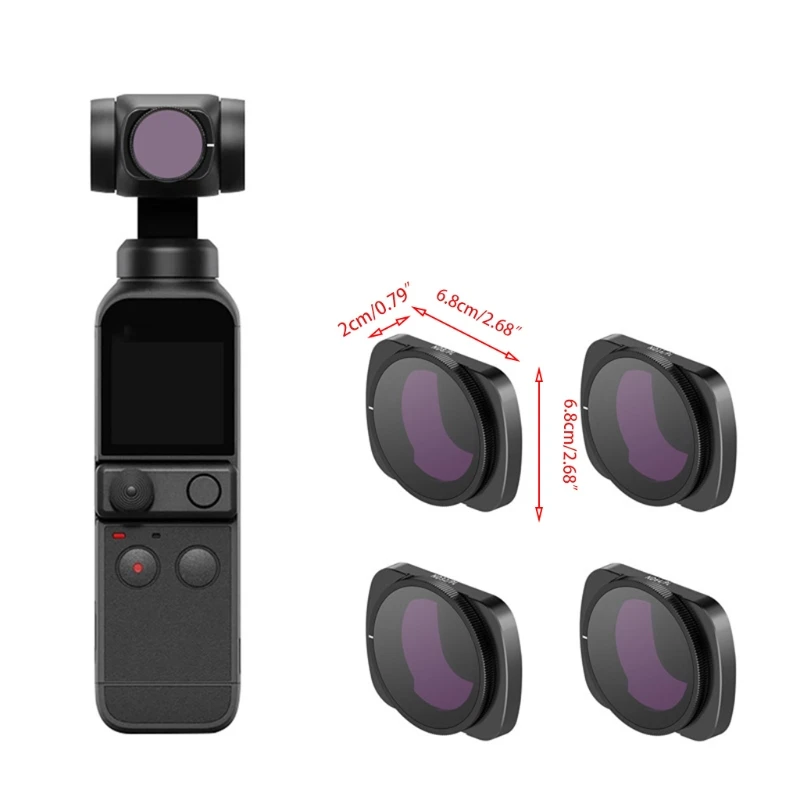 

Filters Set for Pocket 2 Accessories, Pocket 2 Camera Lens Filter Set with Clean Set,4 Pack