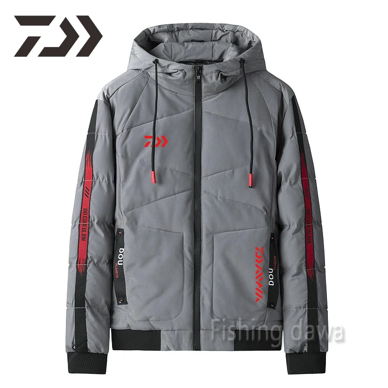 

Winter Fishing Coat 2021 New Daiwa Thicken Fishing Clothing For Men Cotton Windproof Hiking Outdoor Sports Wear Keep Warm Casual