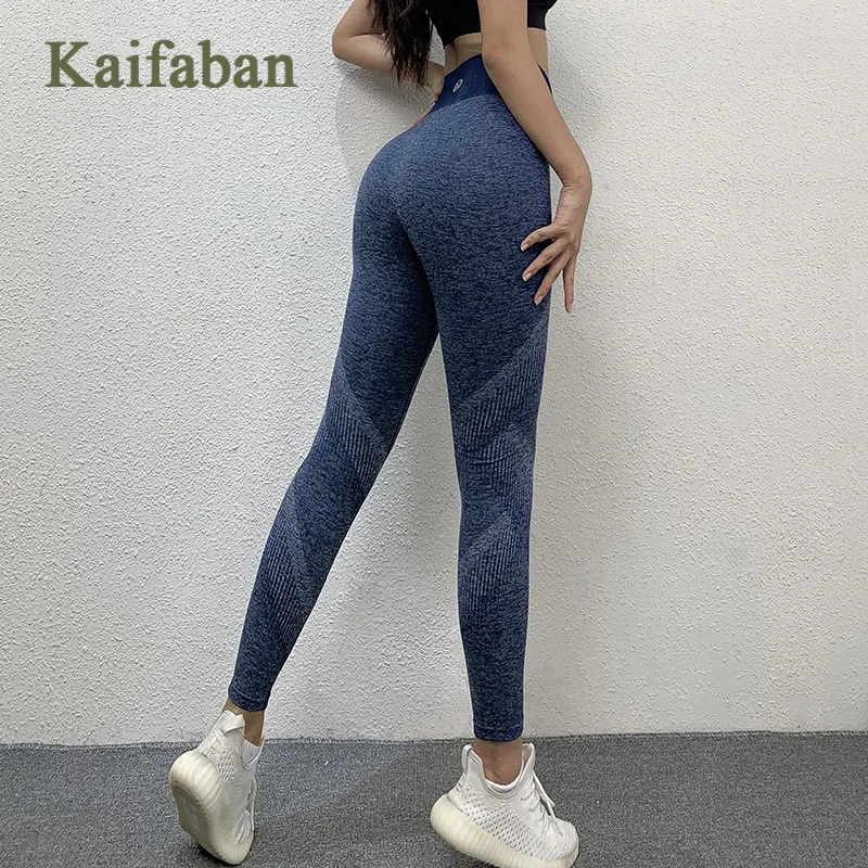 Женские Бесшовные штаны для йоги 3XL леггинсы фитнеса с эффектом пуш-ап