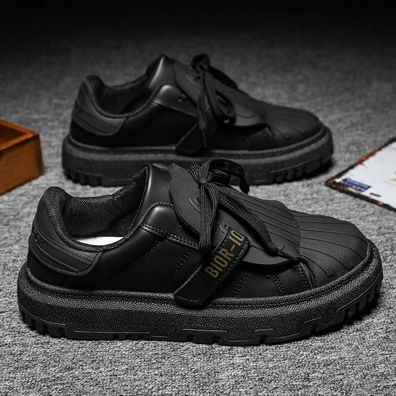 

Men's new spring and autumn shell-toe white shoes fashion all-match platform platform shoes men's shoes