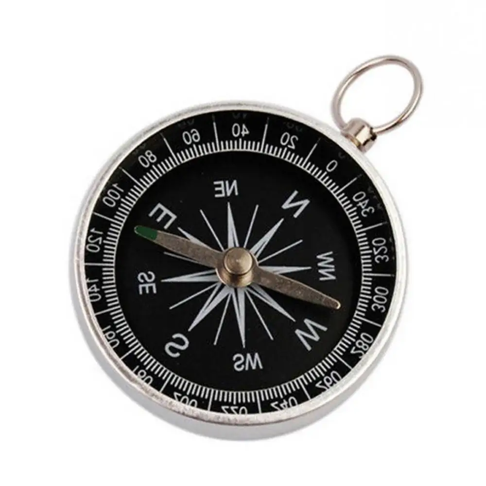 

60% Hot Sale Mini Portable Pocket Compass Camping Hiking Pocket Brass Compass Portable Compass Navigation Camping equipment