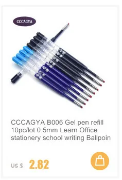 CCCAGYA B103, розовое золото, черная высококачественная металлическая гелевая ручка, роскошная подарочная ручка для учителя, для деловых встреч, школы, офиса, канцелярские принадлежности