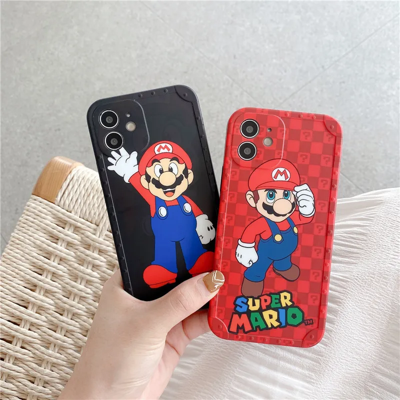 Super Mario Phone Case for IPhone 7 / 8 Plus X XS XR Max 11 12 Pro /Cute Cartoon Anti-fall Silicone | Дом и сад