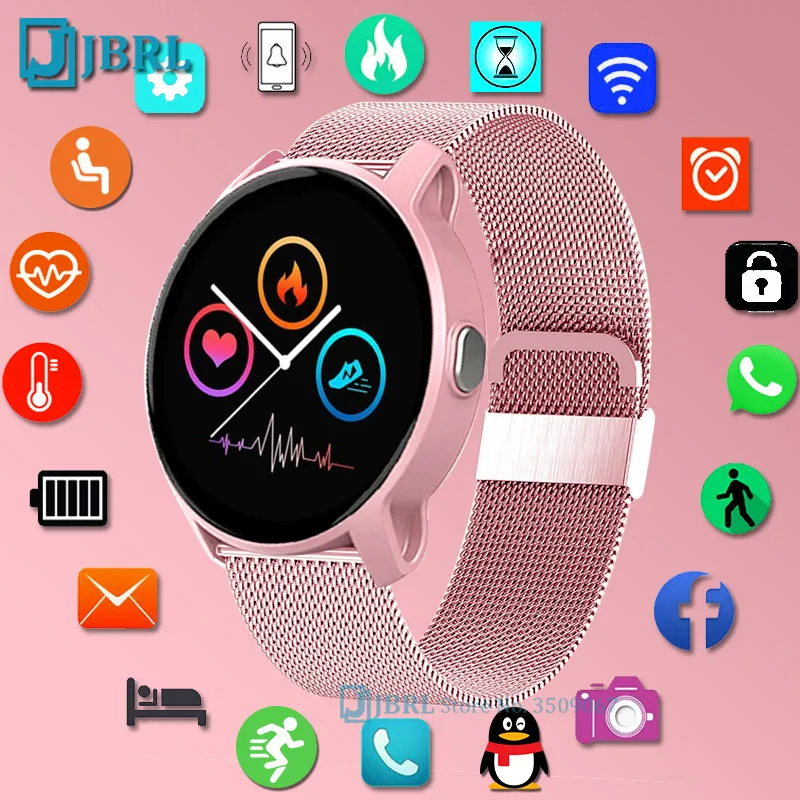 2021 Модные мужские и женские Смарт-часы с пульсометром фитнес-трекер для Android IOS