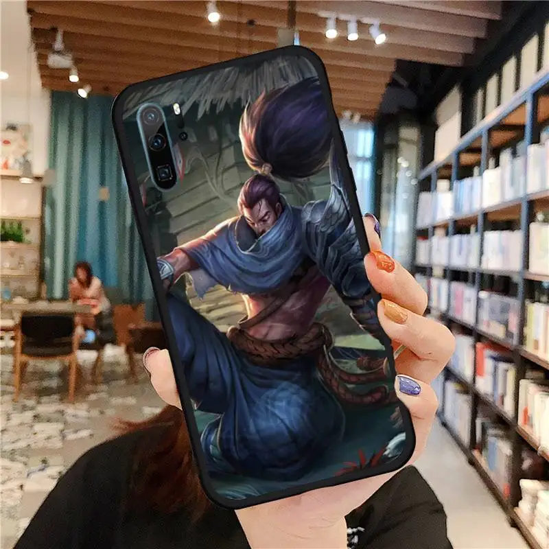 

anime cartoon game Yasuo Phone Case For Huawei honor Mate P 9 10 20 30 40 Pro 10i 7 8 a x Lite nova 5t Soft silicone funda
