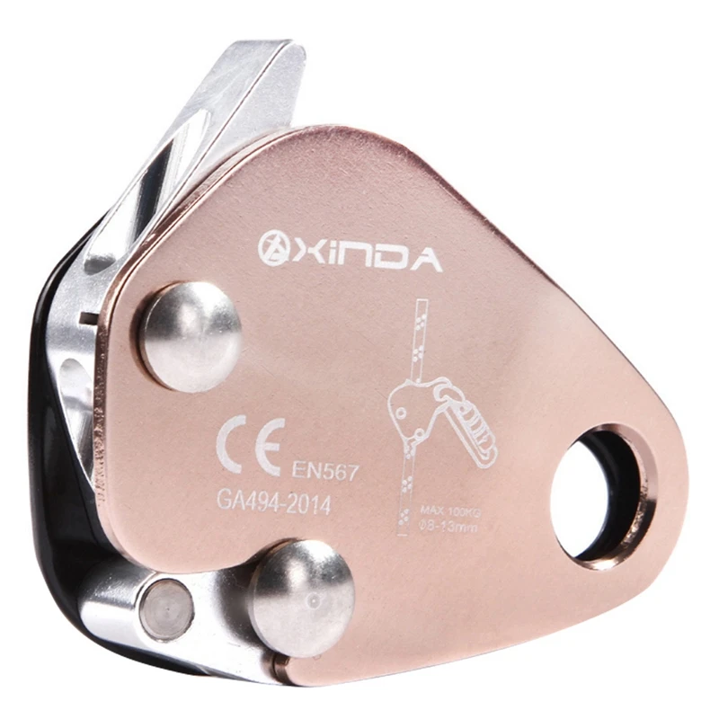 

Top!-XinDA Professional Outdoor Rock Climbing Mountaining Self-Locking Auto Locking Karabiners Anti Fall Protective Grasp Rope G