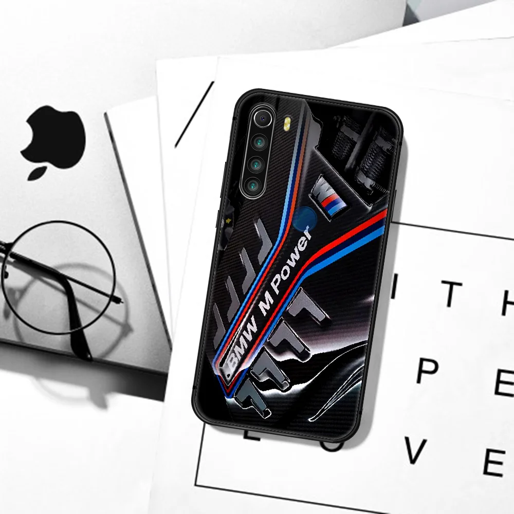 

BMW Luxury Sport Car Red Blue Phone Case For Xiaomi Redmi Note 7 8 8T 9 9S 4X 7 7A 9A K30 Pro Ultra black Etui Soft Shell