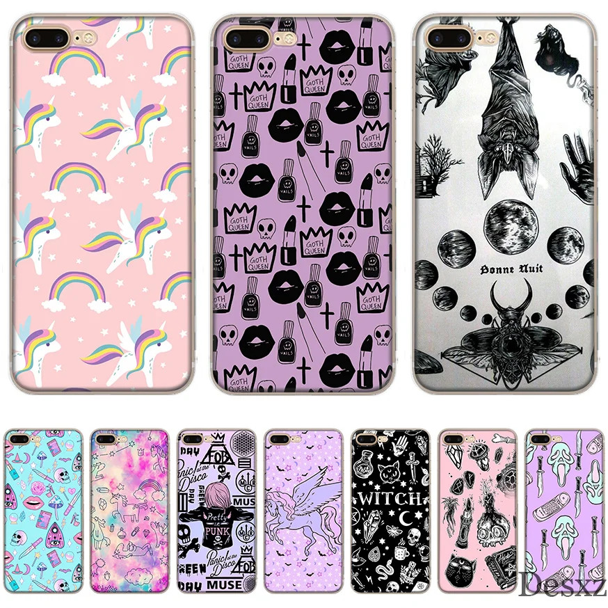 Чехол для телефона Girly Pastel Witch Goth чехол Apple iPhone 8 7 6 6S Plus X XS XR MAX 5 5S SE |