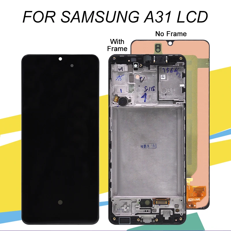 

Catteny 6.4inch Amoled Display For Samsung Galaxy A31 LCD A315 Touch Screen Digitizer Assembly With Frame Free Shipping