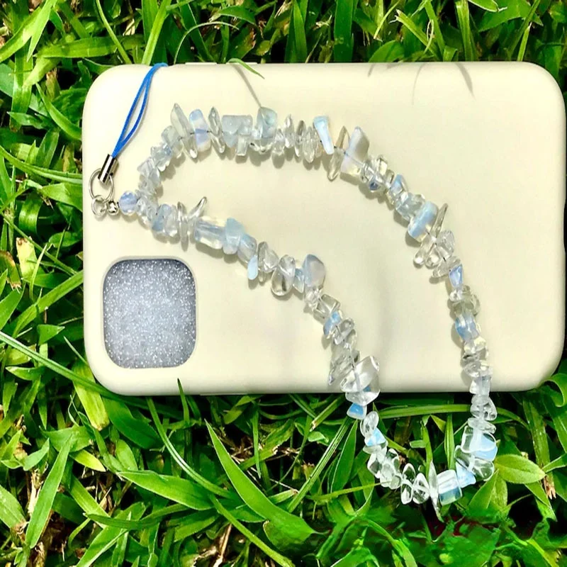 

Anti-lost Crystal Stone Mobile Phone Chain Simple Short Mobile Phone Strap
