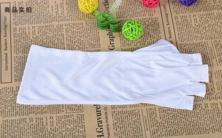 1 пара профессиональные перчатки из бамбукового волокна для дизайна ногтей |