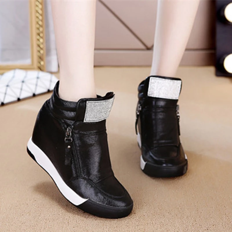 Бархатные теплые модные ботинки SWYIVY женская обувь на платформе весна 2020 женские