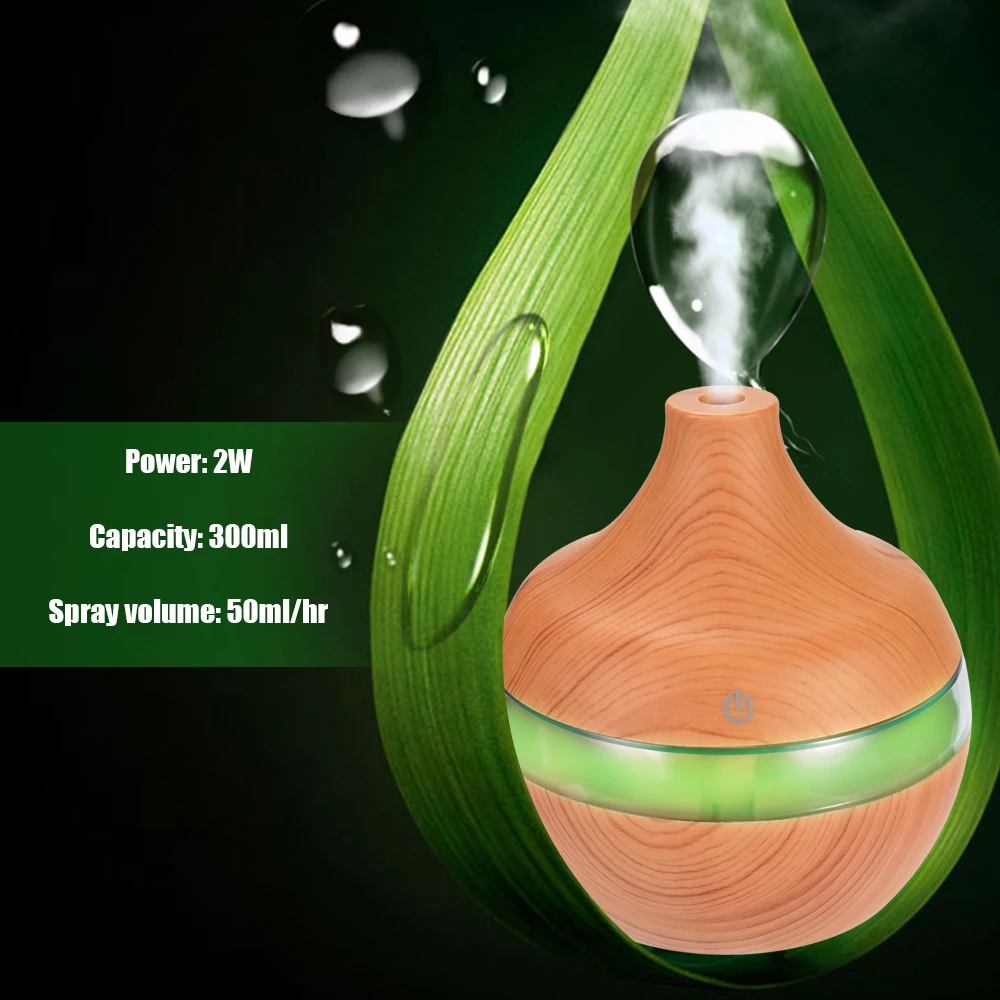 Увлажнитель воздуха ультразвуковой со светодиодной подсветкой и питанием от USB |