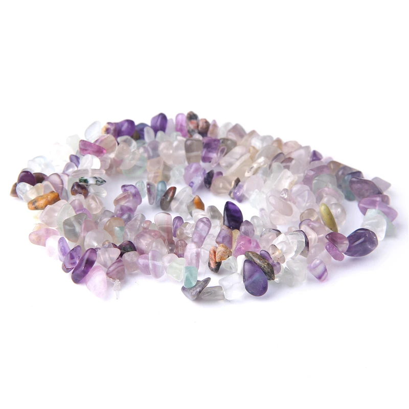 

5-8 mm Natural Fluorite Chips Beads Slice Drilled Nugget Gem Stone Beads Tiny Gravel Beads For DIY Making Jewelry Bracelet Decor