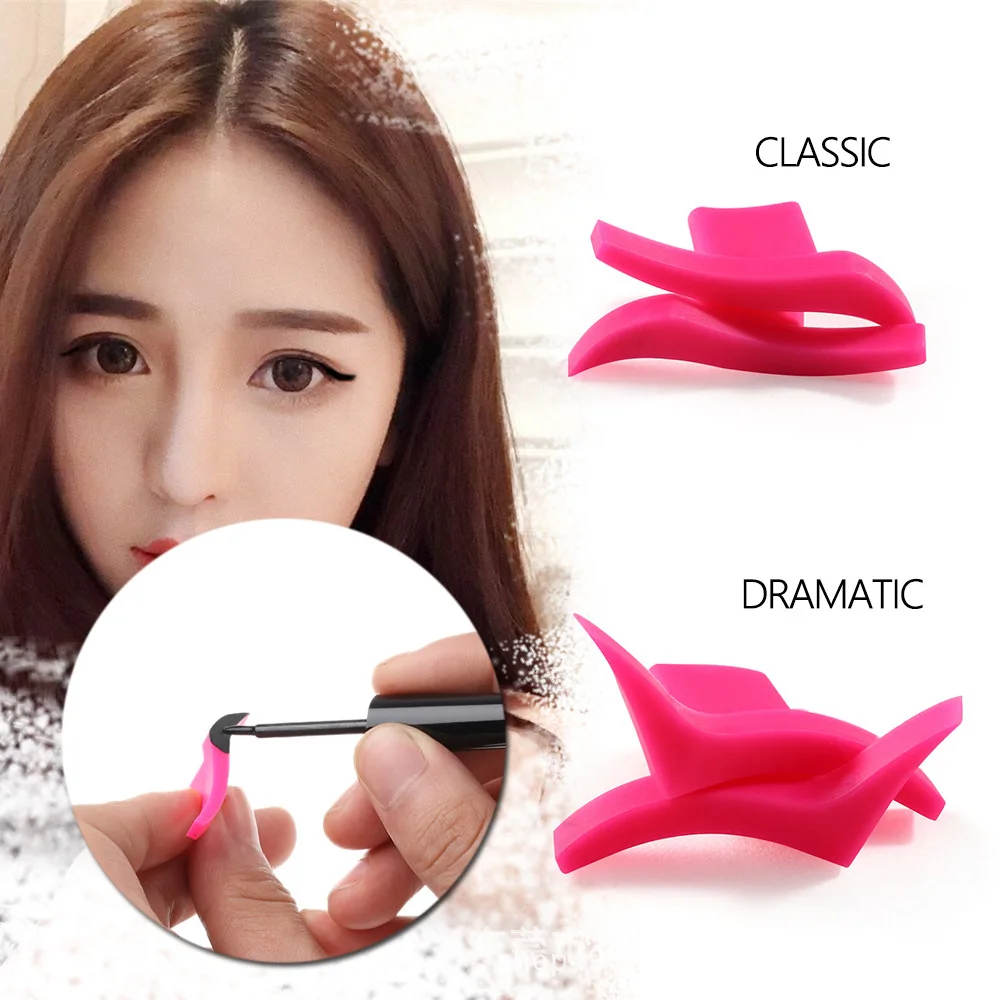 2 шт. подводка для глаз штамп макияжа форма крылья легко носить жидкая Черная