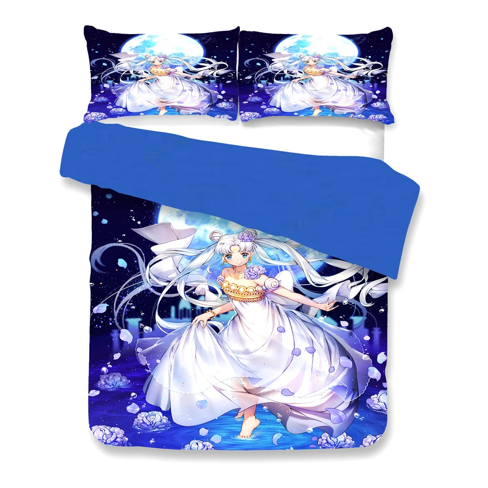 Комплект постельного белья из 3 предметов с мультяшным принтом Сейлор Мун