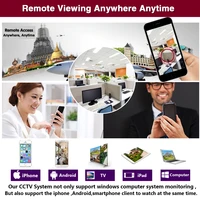 H265 48V POE 8CH AI Human Detection Face Record CCTV NVR Audio Record System 5MP 25921944Px 13 inch IP66 POE IP Camera Kit