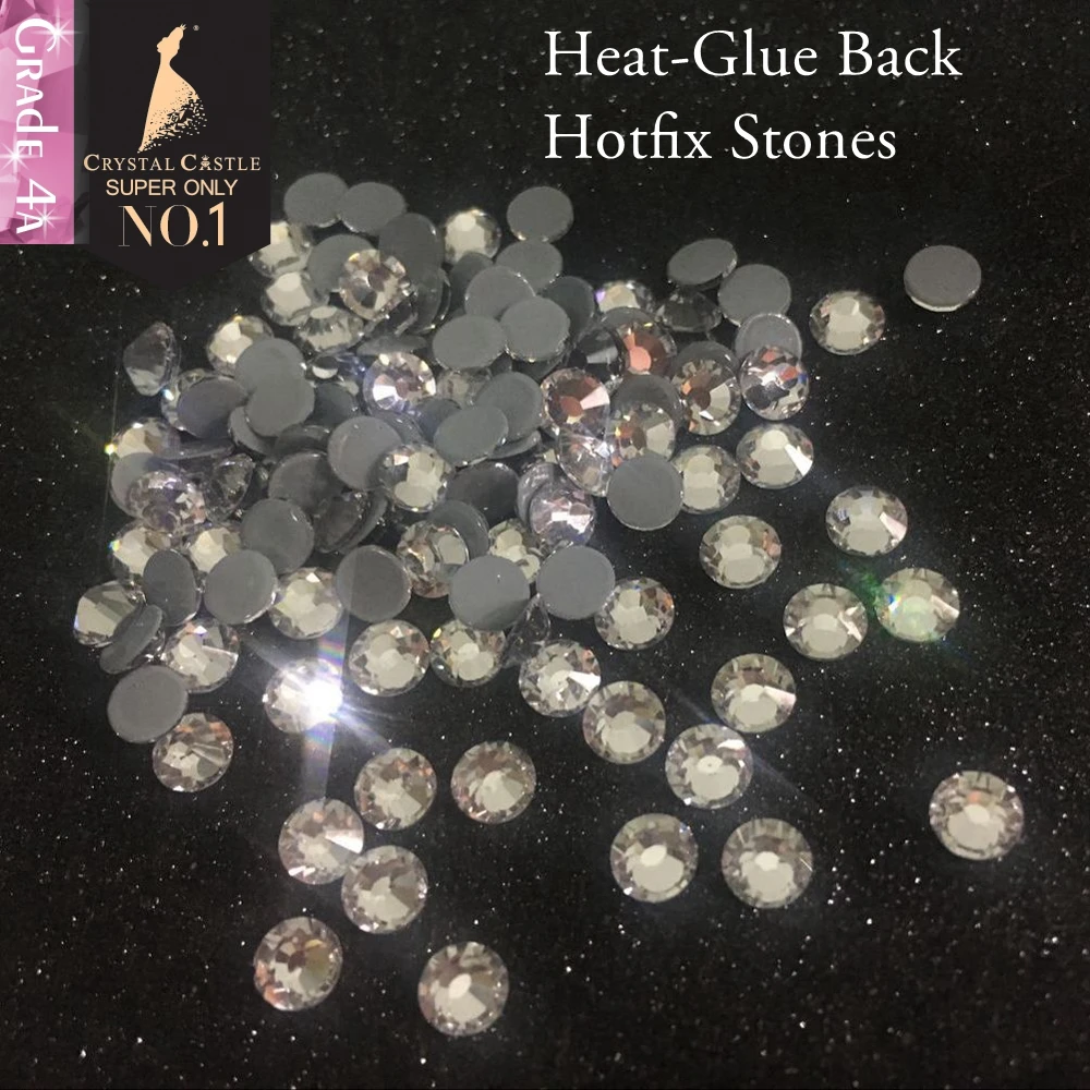 Кристальный замок плоские 3D Ногти камни нет горячей фиксации Blingbling 4A прозрачный