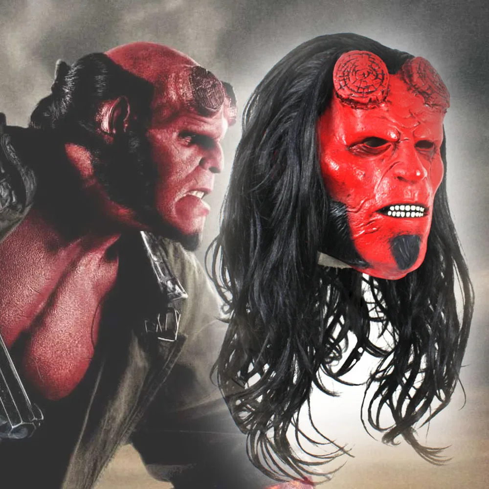 Перчатки для косплея Hellboy Anung Un Rama латексные маски маска на голову реквизит
