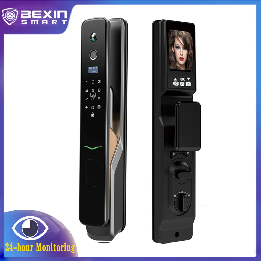 

Usmart Go App WiFi Automatic Digital Fingerprint Smart Door Lock With Camera And Bell Zinc Alloy