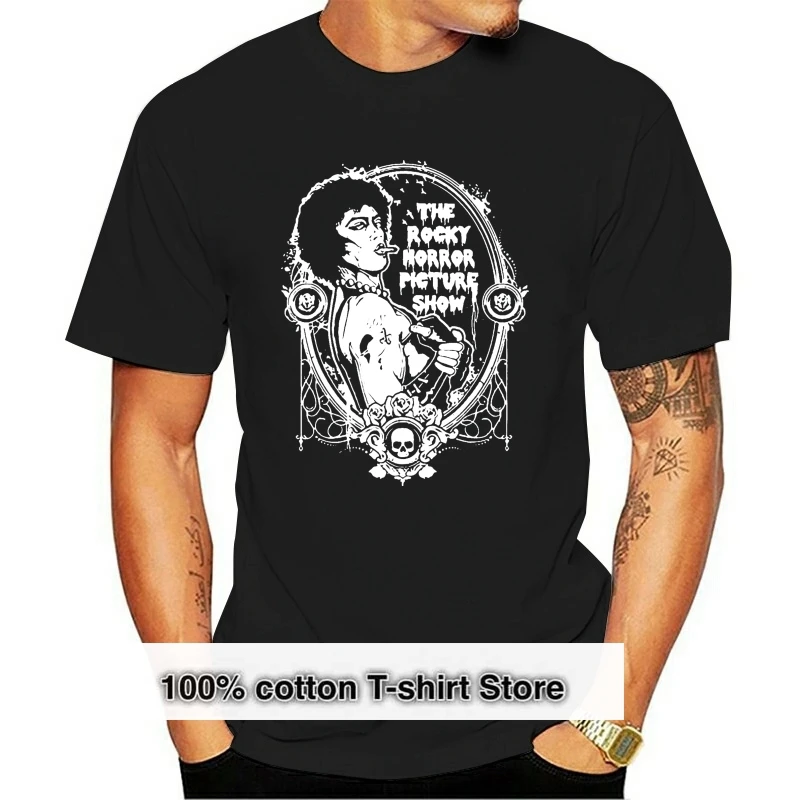 

Men T Shirt The Rocky Horror Picture Show Frank-N-Furter Drawing Halloween Women t-shirt
