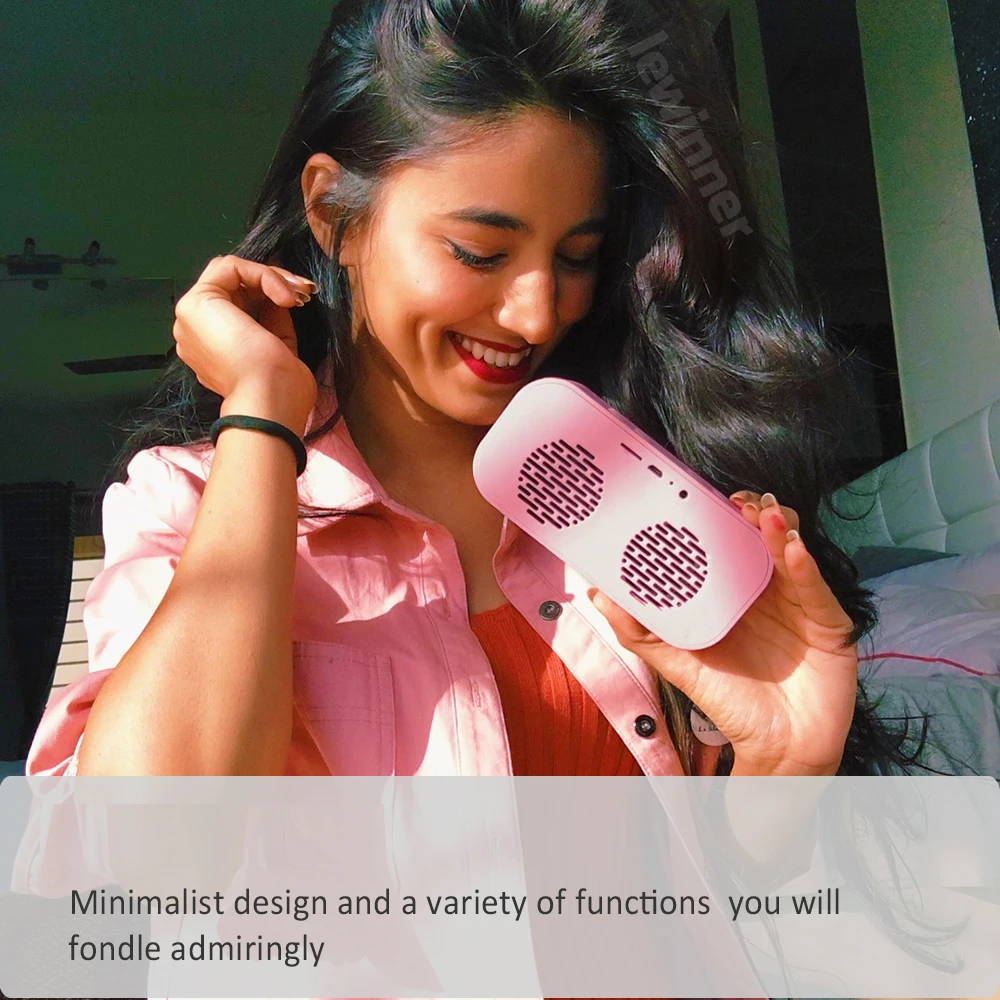 bluetooth 5 0 portable wireless bluetooth speaker column subwoofer music sound box led time snooze alarm clock for laptop phone free global shipping