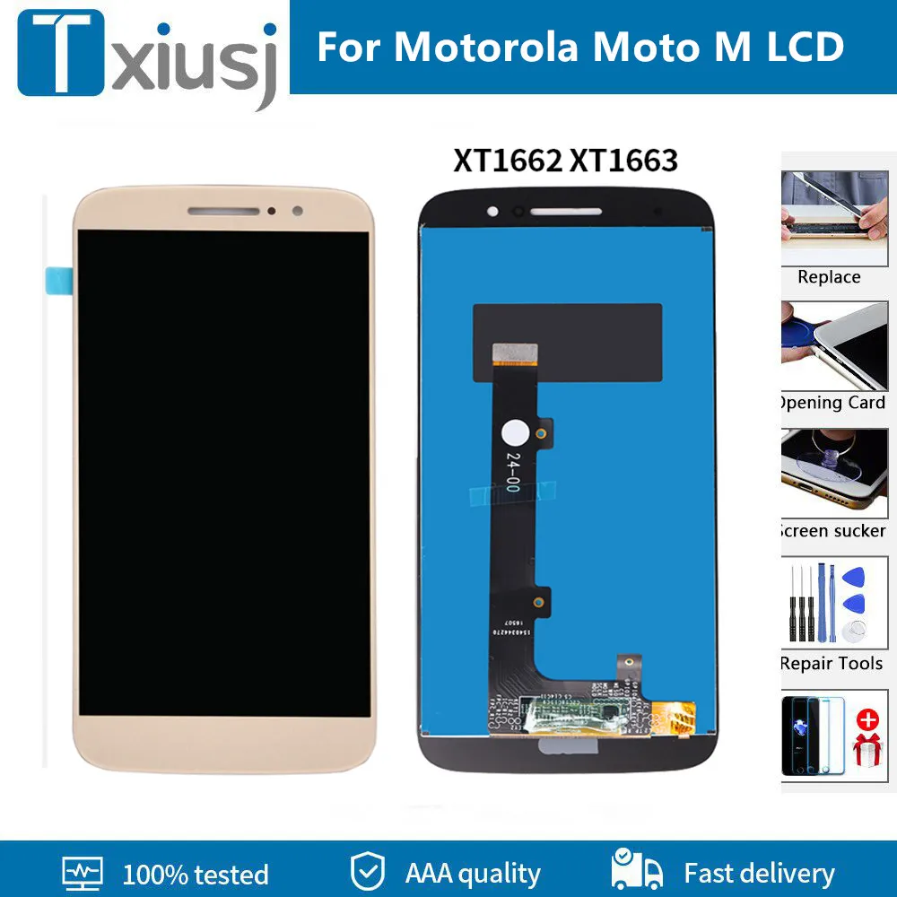 Оригинальный ЖК-дисплей для Motorola Moto M XT1662 XT1663 сенсорный экран дигитайзер замена LCD
