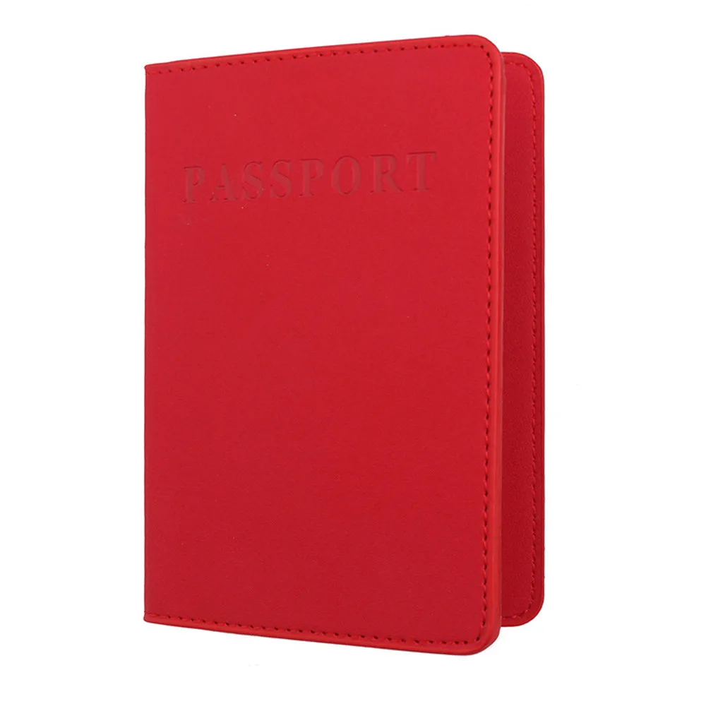 Fashion Women Men Travel Passport ID Card Cover Pu Leather Credit Holder Case Pink Protector Organizer | Дом и сад