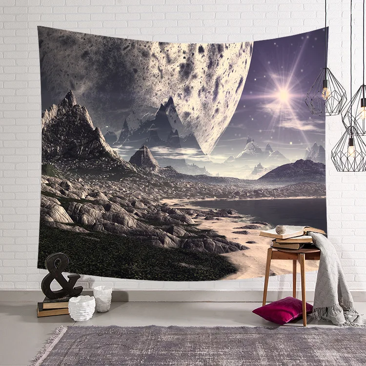 

New arrive Milky Way tapestry psychedelic Nordic hanging cloth art wall digital printing blanket beach towel kerchief tap240