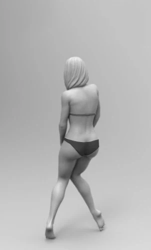 Масштаб 1/35 сборка Набор фигурок из смолы автомобиль для девочки (без