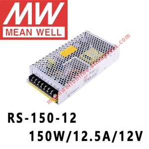 RS-150-12 Mean Well 150W/12.5A/12V DC Single Output Switching Power Supply meanwell online store