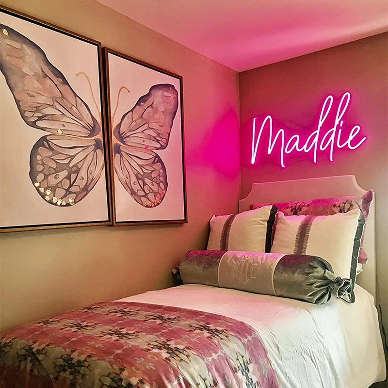 Custom LED Neon Signs for Bedroom Wall Personalized Neon Light Signs for Home Shop Décor Wedding Birthday Party images - 6