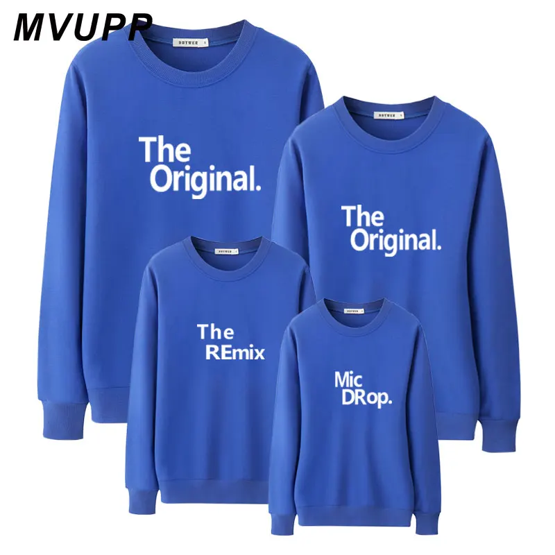 Color4 Оригинальная зимняя Одинаковая одежда для всей семьи, remix mic, для папы, мамы и меня, комплекты для малышей, хлопковая одежда для папы и сына, для мамы, с надписями - Цвет: Color4
