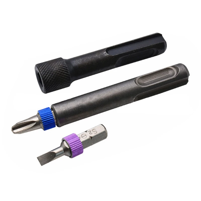 5Pcs SDS Plus 1/4 Hex Socket Driver Hammer Drill Bit Chuck Adaptor Bar Kit Set | Инструменты