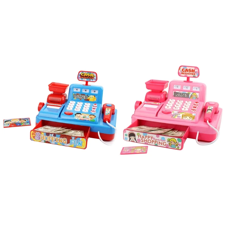 

Kids Cash Register Classic Counting Toy Pretend & Play Calculator Cash Register Play House Cash Register Children's Day