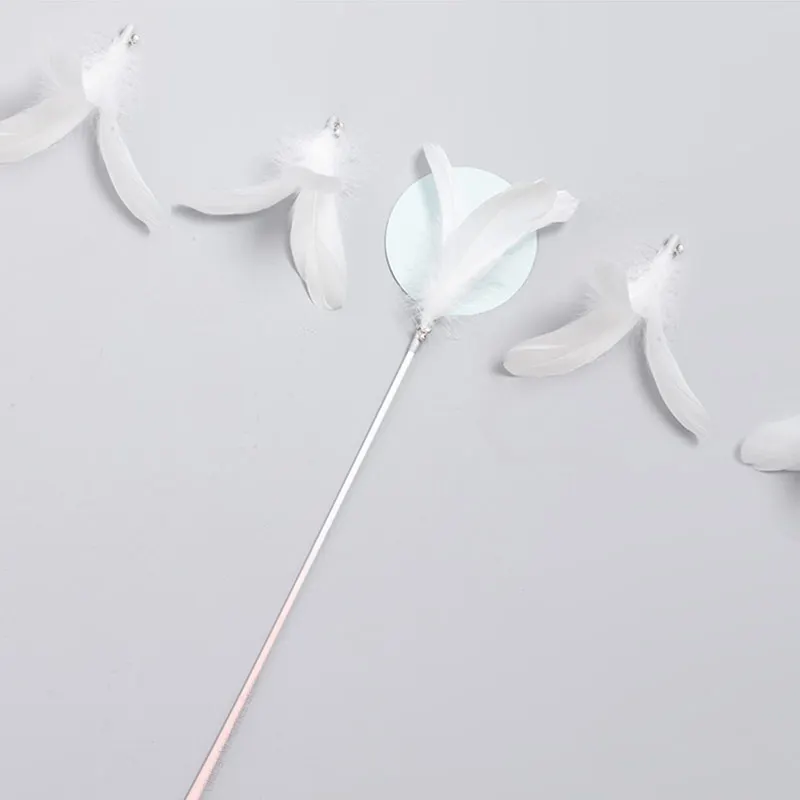 Xiaomi Mijia пушистый хвост фламинго игрушка для кошек повязка на голову с перьями