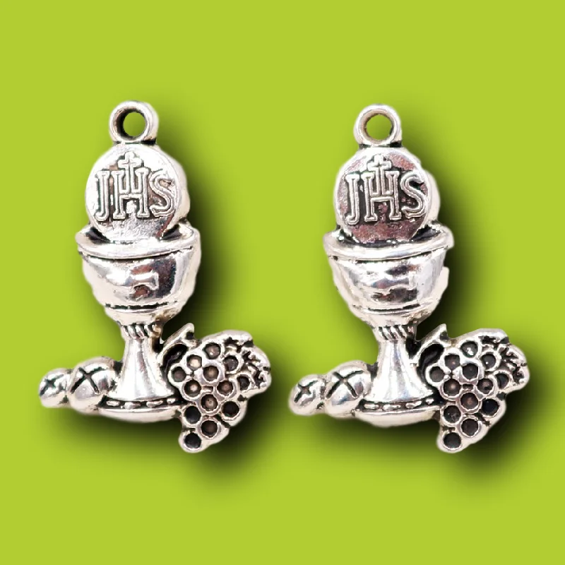 10шт Серебряный Покрытый Оберег JHS Вино Святой Грааль Металлический Подвеска Винтажные Серьги Браслет DIY Ювелирные Ремесла Изделия 29*20мм A2297 on.