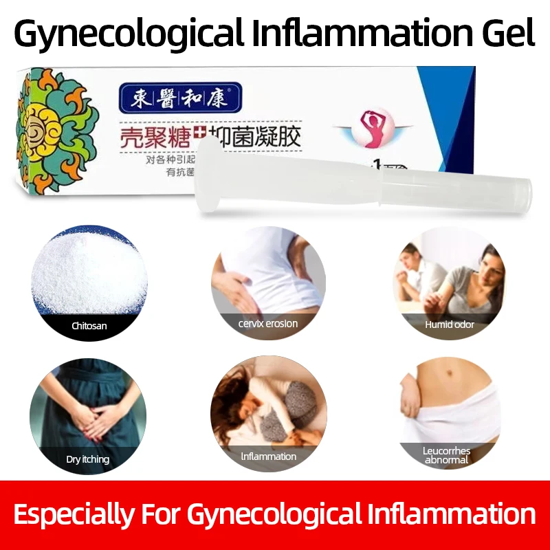 

Chitosan Antibacterial Gel Anti Vaginitis Inflammation Vaginal Clean Detox Hygiene For Women Gynecological Dedicated