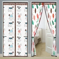 home decors air conditioning door curtain keep warm winter and summer windproof screen partition magnetic curtains on the door