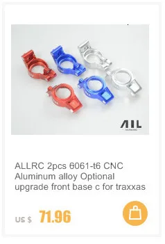 ALLRC 6061 CNC алюминиевый сплав металл Дополнительное обновление заднего луча фиксированные подкрепления для trax trx 4 гусеничный rc части автомобиля