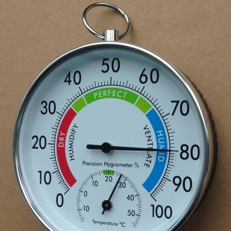

Temperature And Humidity Analog Indicator Indoor Outdoor Thermometer Hygrometer L15