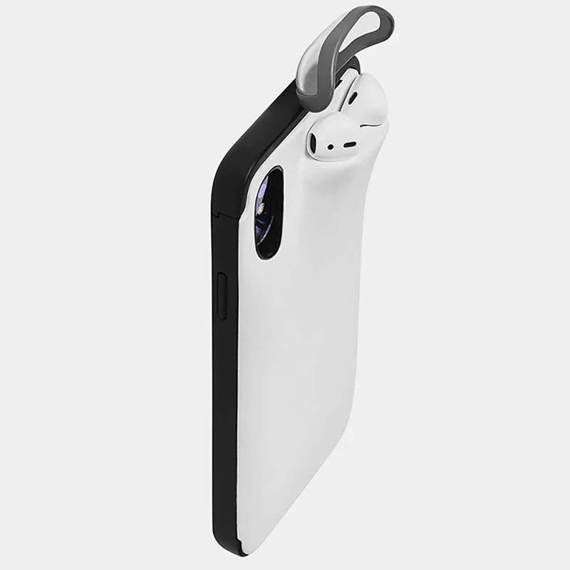 Phone Case 2 in 1for iPhone 11 Pro Max Xs Xr X 10 8 7 Plus Cover for AirPods Holder New Design Headphone GY393 | Мобильные телефоны