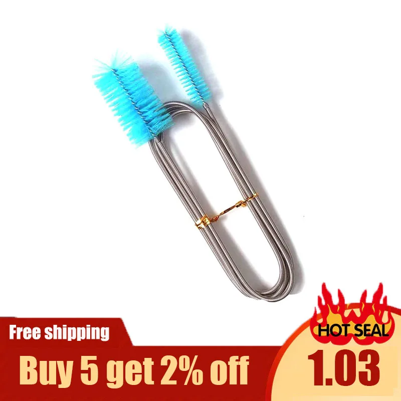 90/155/200 см щетка для чистки трубки воздушный шланг гибкий двухсторонний