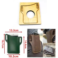 diy leather craft waist cellphone bag die cutting knife mold metal hollowed punch tool pattern 13 3x16 7cm